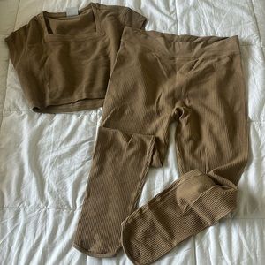 Gymshark waffle knit lounge set